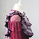 Felt collar with ties 'Violet sunset'. Collars. Katherine Markina (markinaek). My Livemaster. Фото №4