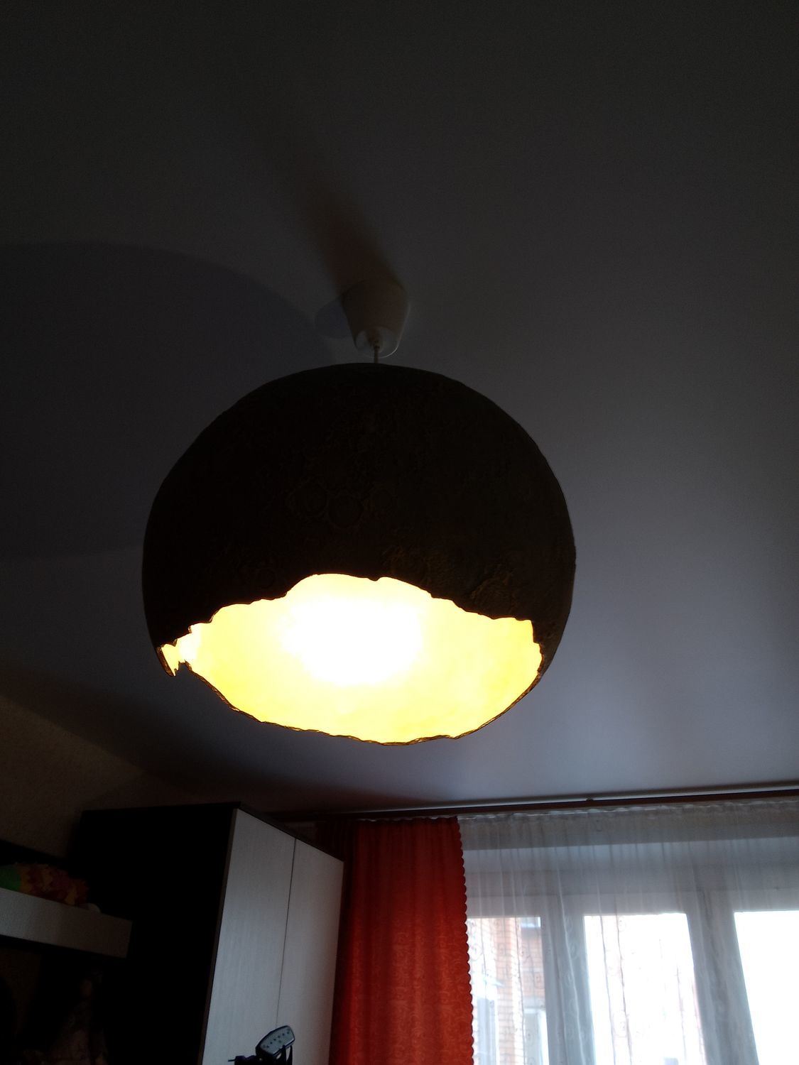 Светильник подвесной, потолочный лофт ручной работы луна необычная в ...