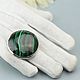 Ring with malachite. Silver. Rings. Author Jewelry from natural stones. My Livemaster. Фото №4