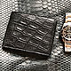 Crocodile Kit. Wallet and passport cover. Purse. Exotic Workshop Python Fashion. Online shopping on My Livemaster.  Фото №2
