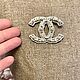 Винтаж: Брошь Chanel серебро речной жемчуг. Маркировка. Броши винтажные. Екатерина кетикет. Интернет-магазин Ярмарка Мастеров.  Фото №2