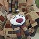 Игрушка-обнимашка Котик. Интерьерная кукла. Лоскуток. Ярмарка Мастеров.  Фото №7