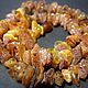 Healing raw amber. Necklace. Samocvety. Online shopping on My Livemaster.  Фото №2