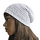Order White Summer Selange Hat. avokado. Livemaster. . Caps Фото №3