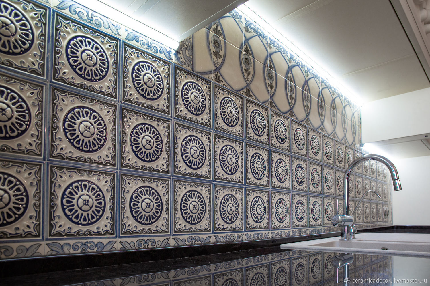 Комплект изразцовой плитки Пастораль для фартука в интернет-магазине на ...