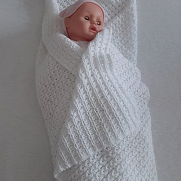 Работы для детей, ручной работы. Ярмарка Мастеров - ручная работа Плед Baby для новорожденного. Бамбук. 87х87.. Handmade.