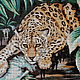 Set for embroidery with beads ' Leopard on the tree '. Embroidery kits. Beaded embroidery from Laura. Online shopping on My Livemaster.  Фото №2