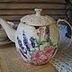 Kettles: ' Lavender and Magnolia ' - decorative teapot, Teapots & Kettles, Ruza,  Фото №1