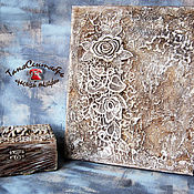 Картины и панно handmade. Livemaster - original item Panel: decorative painting stone lace SICILIAN LACE. Handmade.