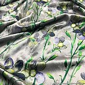 Материалы для творчества handmade. Livemaster - original item Fabric: Velvet printed with elastane. Handmade.