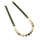 Swarovski pearl necklace 'Sparkles of heat' leather gold, Necklace, Moscow,  Фото №1