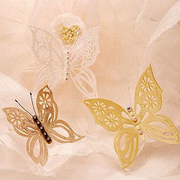 Классические шторы бабочки цвет: белый (х см - 1 шт) хафт из тюля