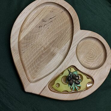 Посуда ручной работы. Ярмарка Мастеров - ручная работа Менажница "Сердце". Handmade.