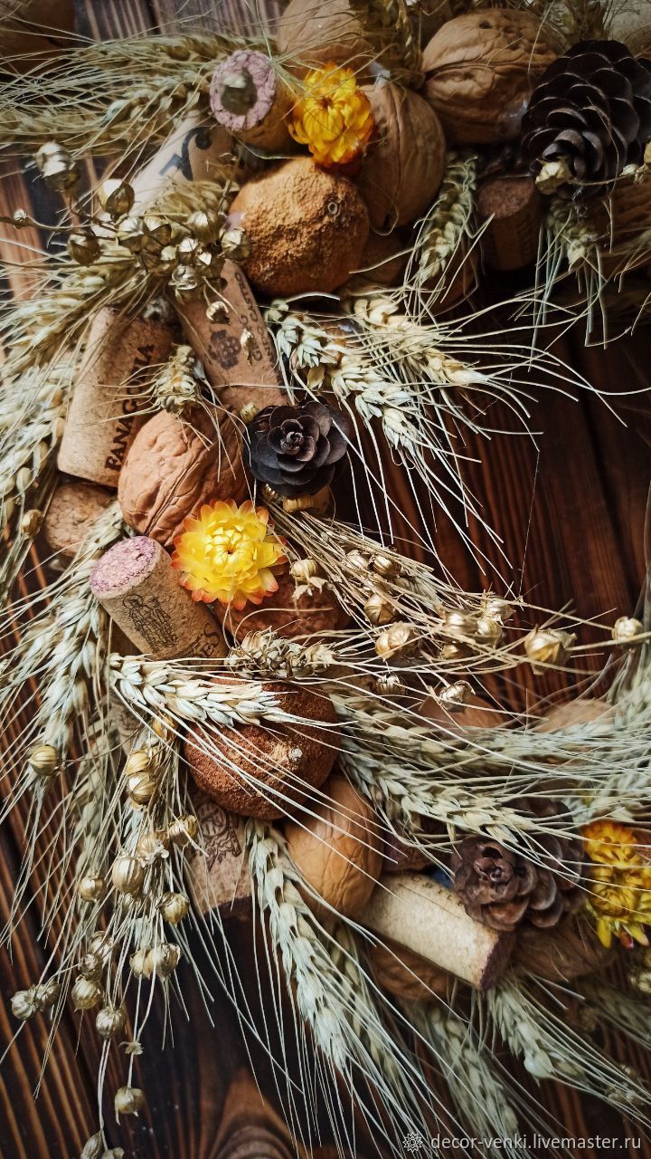 Венок из колосков в интернет-магазине на Ярмарке Мастеров | Интерьерные ...