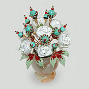 Цветы и флористика handmade. Livemaster - original item Turquoise flowers 