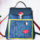 Copy of Leather colored backpack for women girls "Miro", Backpacks, Bologna,  Фото №1