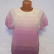 Одежда handmade. Livemaster - original item Top with sleeves Blooming lilac. Handmade.