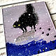 'Snow on the nose' acrylic (cats, cats miniature), Pictures, Korsakov,  Фото №1