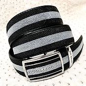 Аксессуары handmade. Livemaster - original item Men`s belt, made of genuine sea stingray leather, in stock!. Handmade.