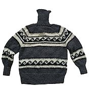 Мужская одежда handmade. Livemaster - original item Woolen knitted sweater. Handmade.