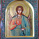 GUARDIAN ANGEL , hand painted icon ,arch ,ornament ,gold. Icons. ikon rus. Online shopping on My Livemaster.  Фото №2