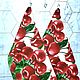 Полотенце вафельное ВИШНЕВОЕ НАСТРОЕНИЕ ТЕЙКОВО, Полотенца, Москва,  Фото №1