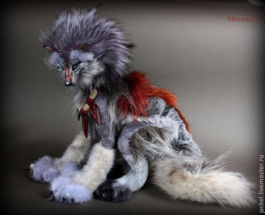 Купить Лунный волк-оборотень Сильвер - серый, волк, игрушка ручной ...