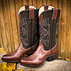 Cowboy boots made of genuine leather black and brown, High Boots, Moscow,  Фото №1