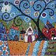 Mosaic painting "Fairy garden", Pictures, Moscow,  Фото №1