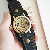 Украшения handmade. Livemaster - original item watches: Black Gold. Handmade.