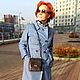  Handbag women's leather blue Alyona S76p-661. Crossbody bag. Natalia Kalinovskaya. My Livemaster. Фото №4