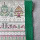 Скатерть с кружевом 1,6х1,5 "Русская зима (зеленый)". Скатерти. 'СКАЗОЧНО КРАСИВО'-текстиль для дома. Ярмарка Мастеров.  Фото №4