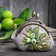 Кошелечек с фермуаром "Яблочки", Кошельки, Санкт-Петербург,  Фото №1