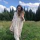 Платье из ажурного хлопка в свободном крое. Платья. Laotty. Одежда в свободном крое.. Интернет-магазин Ярмарка Мастеров.  Фото №2