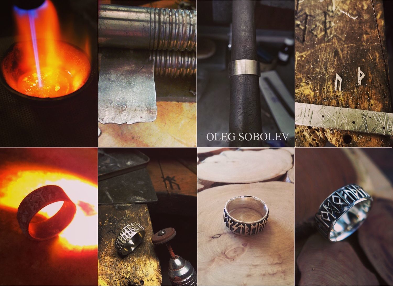 Рунический круг старшего футарка - кольцо ручной работы купить в ...