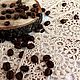 Punto servilletas de soporte. ' Galletas de cacahuete'. Swipe. Cross stitch and beads!. My Livemaster. Фото №6