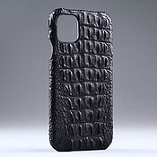 Сумки и аксессуары handmade. Livemaster - original item Crocodile leather case for any iPhone/Samsung/Sony model. Handmade.
