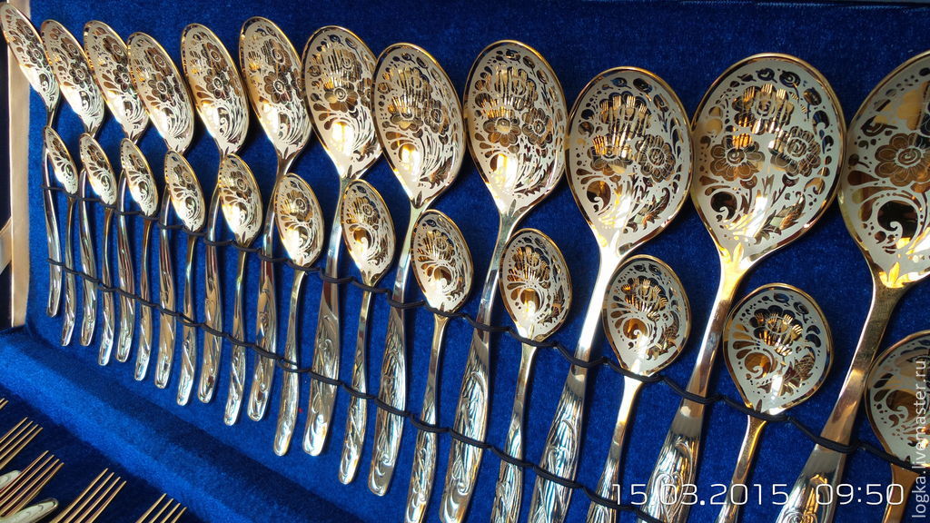 48 piece set 'Flowers', Spoons, Vyazniki,  Фото №1