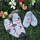 Set 'bullfinches in the forest' down female. Socks. Down shop (TeploPuha34). Online shopping on My Livemaster.  Фото №2