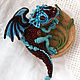 Brooch dragon 'Little Birds' Brooch beads, Brooches, Moscow,  Фото №1