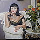 Woman portrait photo in interior with oil on canvas, 50h60 cm. Pictures. Netta Plans. Online shopping on My Livemaster.  Фото №2