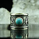 Lakemba ring with turquoise made of 925 sterling silver RO0011. Rings. Sunny Silver. Online shopping on My Livemaster.  Фото №2