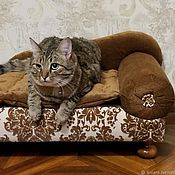 Зоотовары handmade. Livemaster - original item Couch for dog or cat Laura to buy. Sofa for dogs order. Handmade.