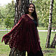 Shawl crochet Bordeaux. Shawls. Lily Kryuchkova (kruchokk). Online shopping on My Livemaster.  Фото №2