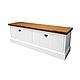 Shoe cabinet console Brugge white, oak seat, Shoemakers, Moscow,  Фото №1