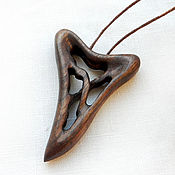 Заколка - шпилька для волос из дерева (сирень)