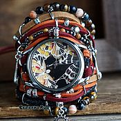 Украшения handmade. Livemaster - original item Wrist watches made of stones in the 