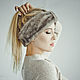 Mink fur headband in grey. Turban. Forestfox. Family Fur Atelier. Online shopping on My Livemaster.  Фото №2