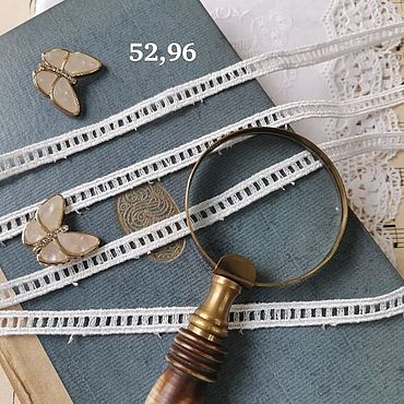 Материалы для творчества ручной работы. Ярмарка Мастеров - ручная работа Гипюровое кружево, арт. 52,96. Handmade.