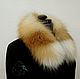 Fur detachable collar boa fur red Fox, Collars, Ekaterinburg,  Фото №1
